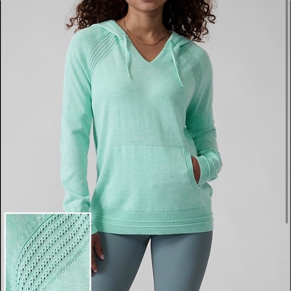 Athleta Sweaters Athleta Evergreen Hoodie Black X Worn Once Poshmark